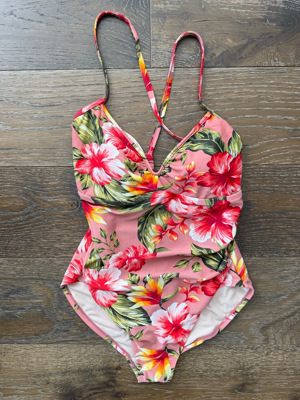 Kona Sol - Floral Pink One-Piece Swimsuit
